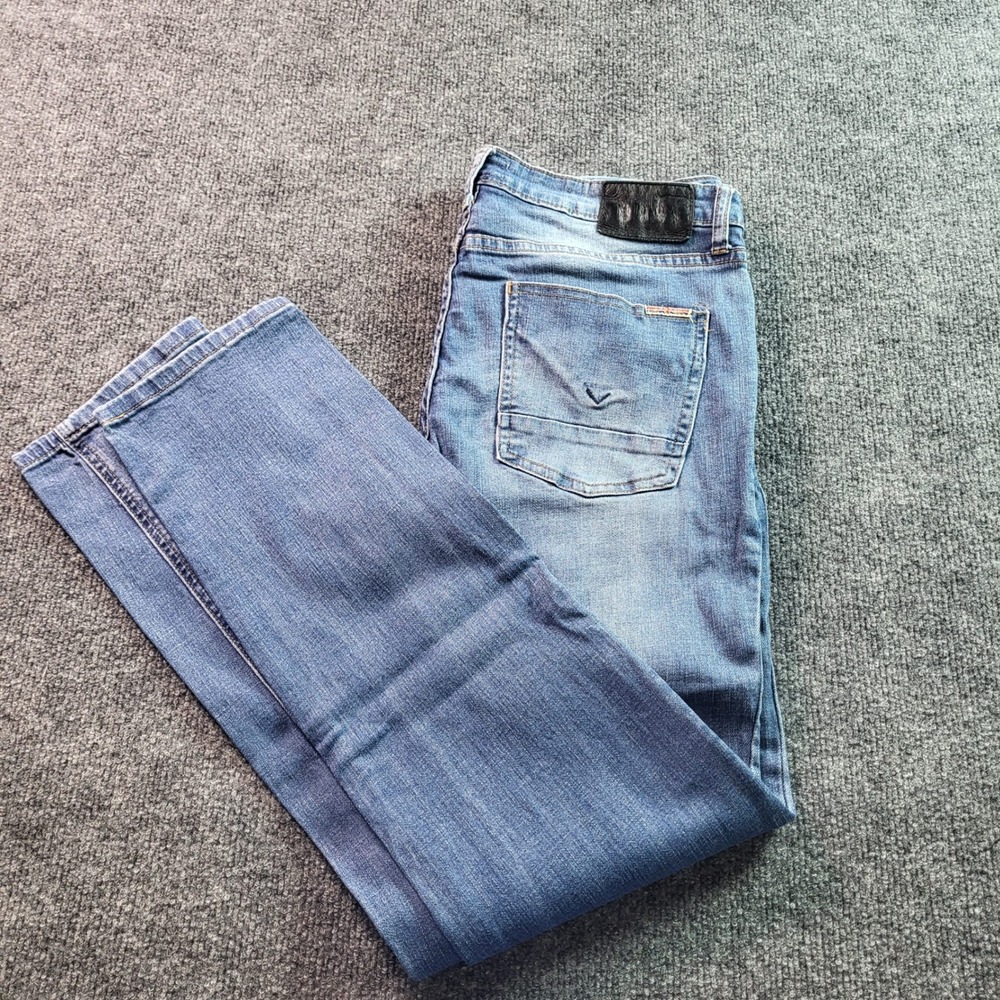 Hudson Jeans Women's Size 18 Blue Denim‎ Distressed Slim Fit Stretch